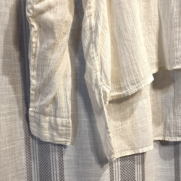 O’Neil white linen long sleeve top - Picture 5 of 5